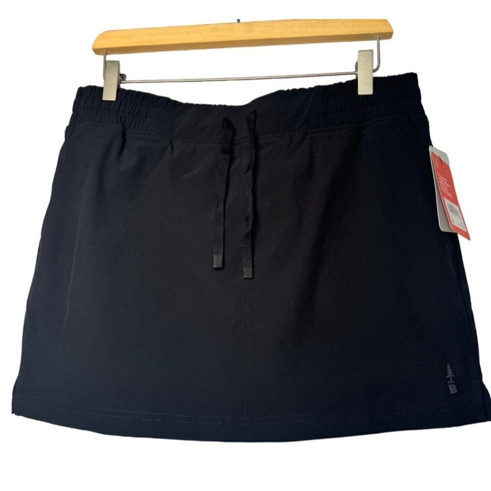 Bass Outdoor Womens Activewear Tennis Golf Skort SZ M Black Pockets NEW - Picture 2 of 12
